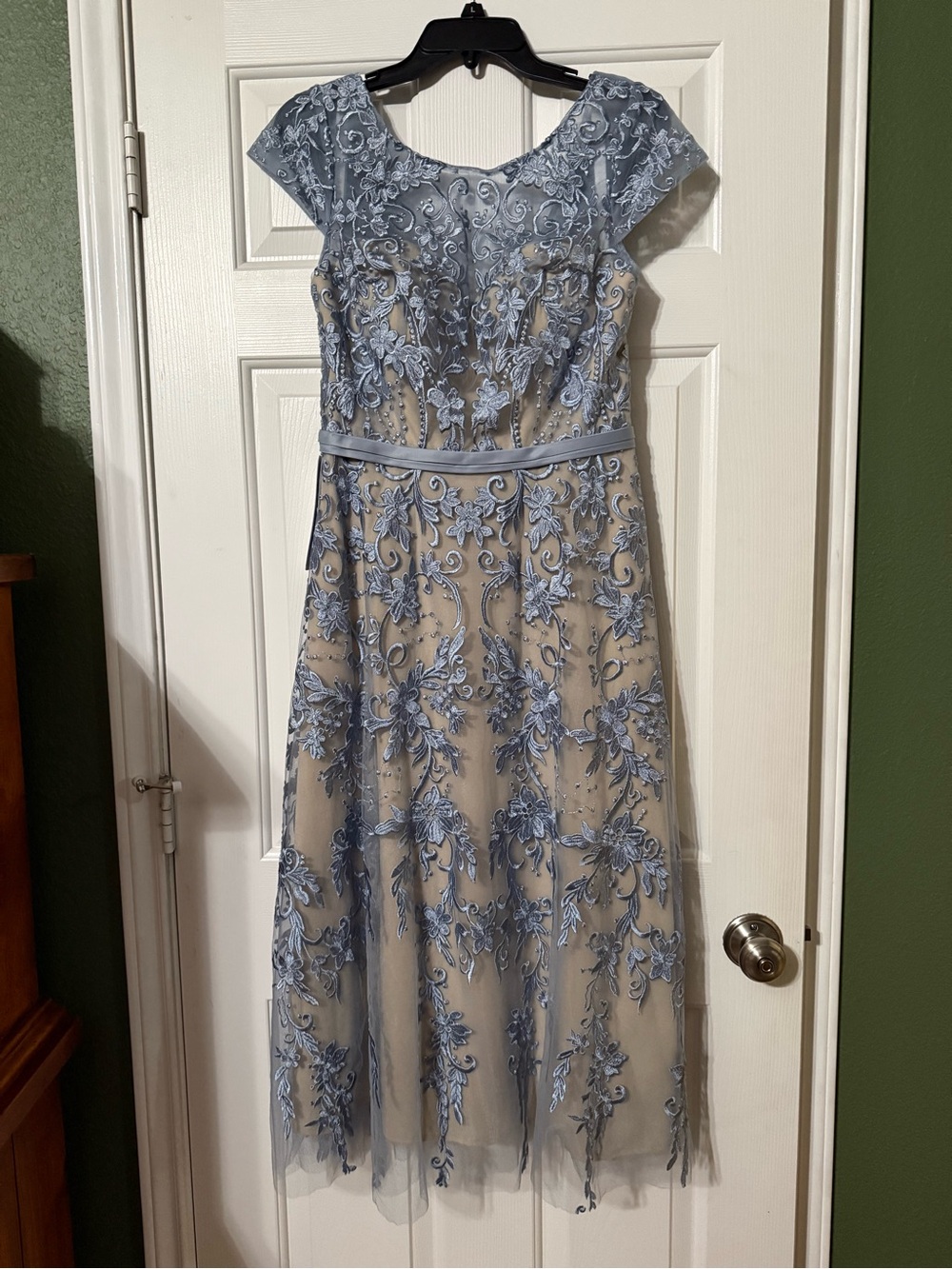 Azazie Jolanda Dusty Blue Dress - A8